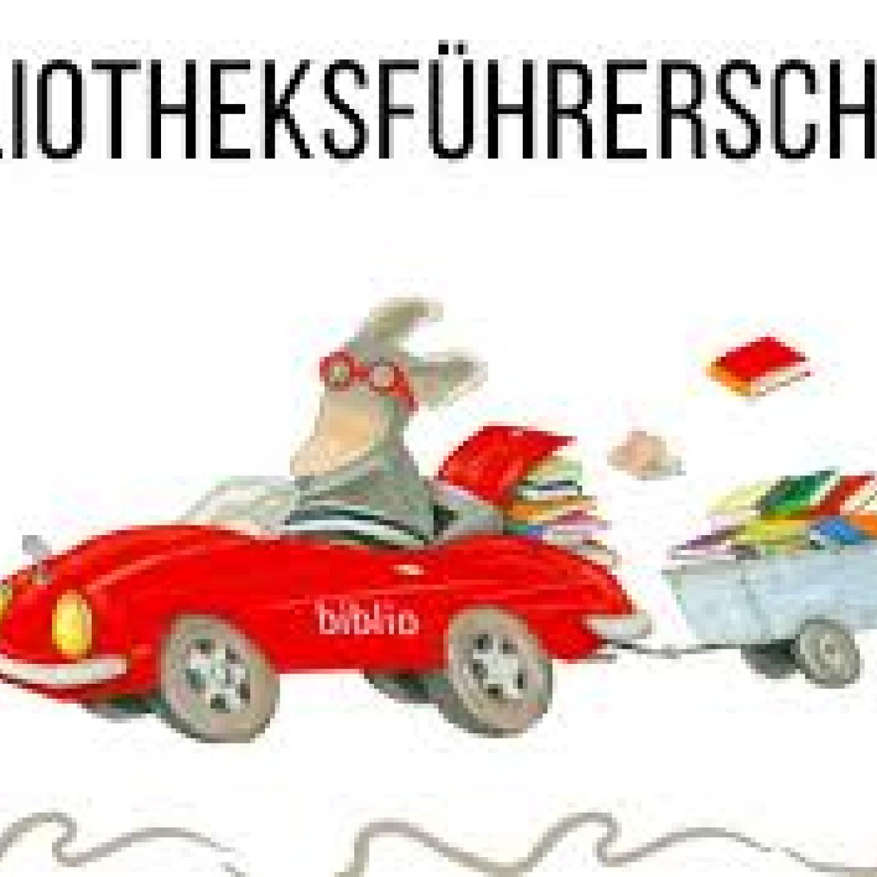 biblio Maus im Auto