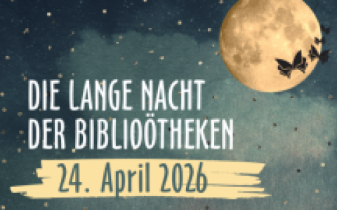 Plakat  Lange Nacht der Biblioötheken
